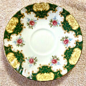 1950s Fine Bone English China Royal Dover “Rosina” Pttrn Tea Saucer Dish 5.75”